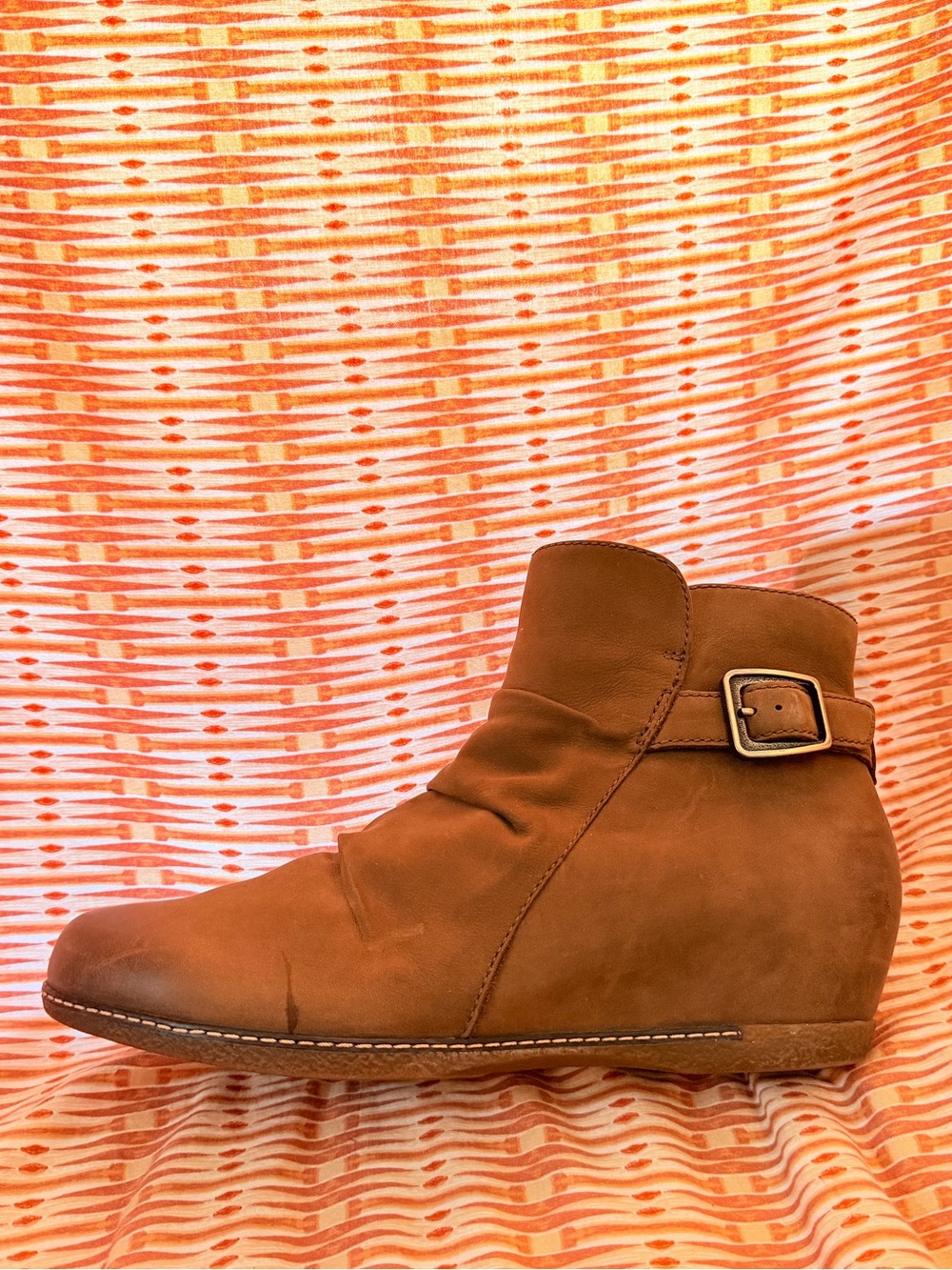 Dansko Women's Brown Suede Ankle Boot with Buckle